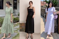 4 mẫu váy liền cứ mặc là dáng thon thả
