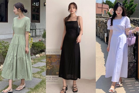 4 mẫu váy liền cứ mặc là dáng thon thả