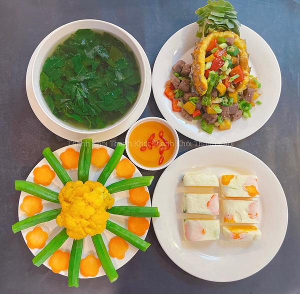 Mẹ đảm Hà Nội với mâm cơm rực rỡ sắc màu hấp dẫn, nguyên liệu đơn giản nhưng biến tấu ngon miệng, đẹp mắt-8