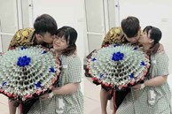 Danh tính KHỦNG cô vợ được chồng tặng bó hoa 500k sau sinh