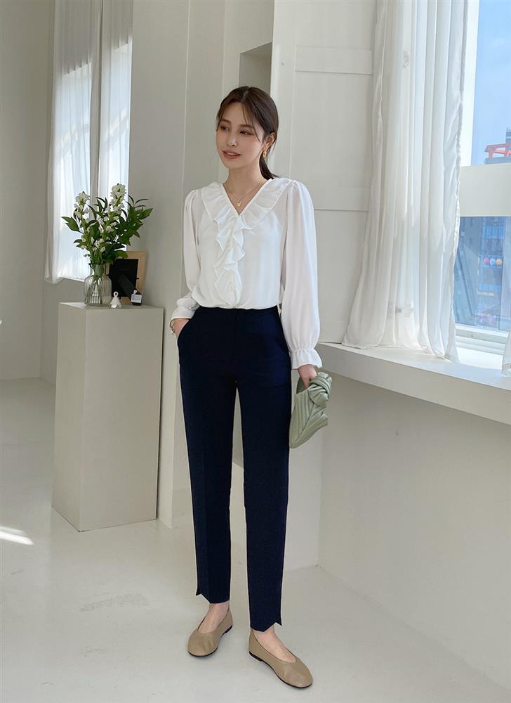 2 kiểu quần âu hack dáng hiệu quả nhất cho nàng thấp bé-2