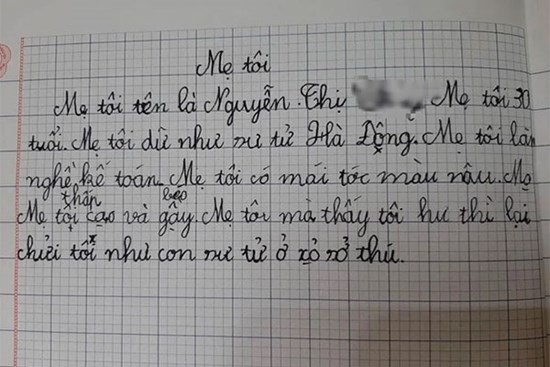 Bài văn bóc phốt khiến mẹ 