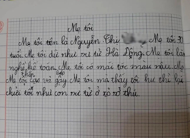 Bài văn bóc phốt khiến mẹ giận tím mặt: Mẹ tôi dữ như sư tử Hà Đông, tôi hư thì chửi như sư tử trong sở thú-1