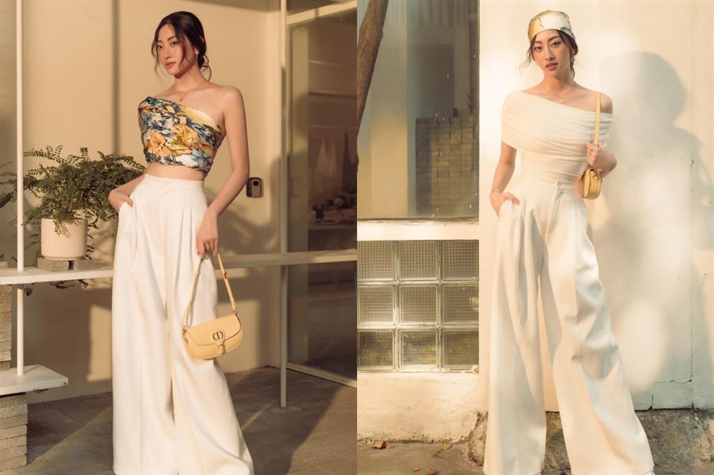 Nàng hậu tiết kiệm nhất Vbiz hẳn là Lương Thùy Linh khi rất chăm diện lại đồ cũ-11