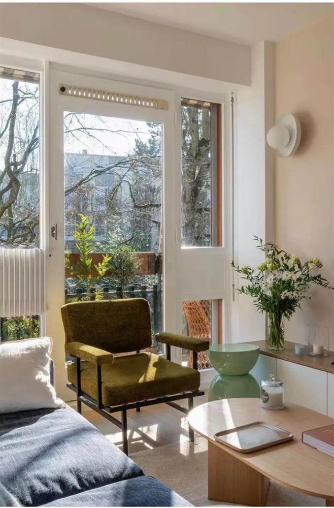 Căn hộ 50m² ngọt ngào đậm chất retro luôn ngập tràn ánh sáng của quý cô độc thân nước Pháp-7