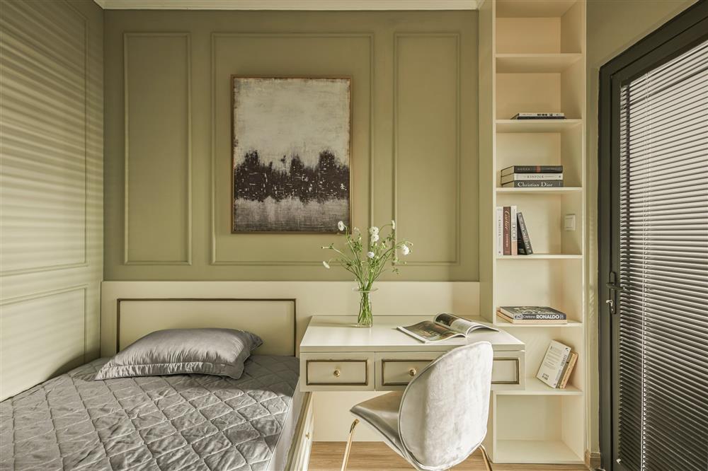 Căn hộ màu xám xanh cổ điển mà vẫn tân thời, cho tổ ấm thêm lãng mạn và bình yên-15