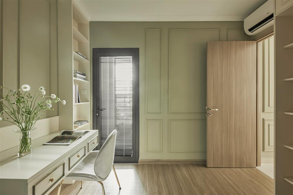 Căn hộ màu xám xanh cổ điển mà vẫn tân thời, cho tổ ấm thêm lãng mạn và bình yên-16