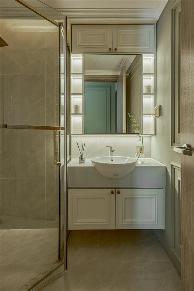 Căn hộ màu xám xanh cổ điển mà vẫn tân thời, cho tổ ấm thêm lãng mạn và bình yên-19