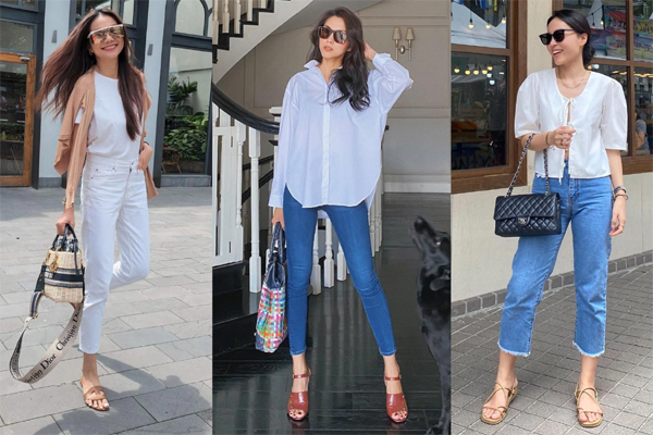 12 cách diện áo trễ vai từ phụ nữ Hàn vừa sang vừa thanh lịch-13