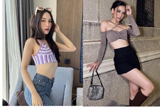 Tân Hoa hậu Mai Phương hở bạo đời thường dù vòng 1 'có như không'