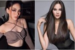 Thay đổi cách trang điểm, tân Hoa hậu Thế giới Việt Nam như thành chị em với Hoa hậu Hoàn vũ 2018
