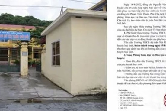 Yêu cầu trả lại hơn 300 triệu đồng nhà trường thu sai của phụ huynh học sinh