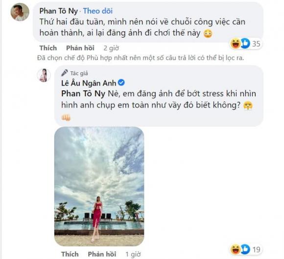 Lê Âu Ngân Anh đăng ảnh khoe eo thon, chồng sắp cưới liền vào nhắc nhở ngay-5