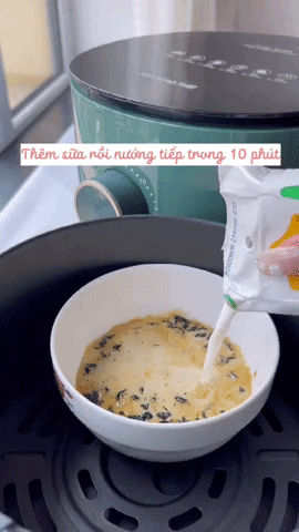Dùng nồi chiên không dầu làm trà sữa siêu đơn giản, chỉ 2 bước là xong!-3