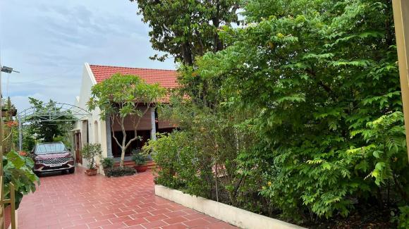 Khung cảnh ngôi nhà nhỏ ở quê thanh bình, rợp bóng cây của ca sĩ Hồ Quang 8-10