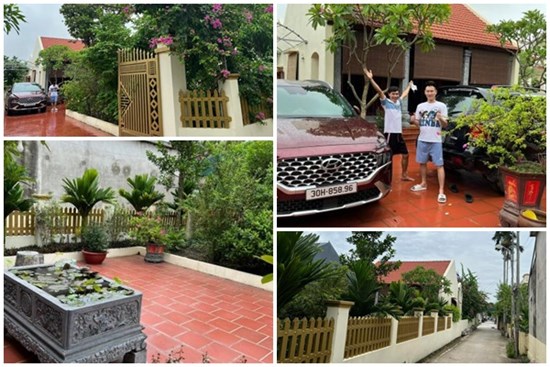 Khung cảnh ngôi nhà nhỏ ở quê thanh bình, rợp bóng cây của ca sĩ Hồ Quang 8