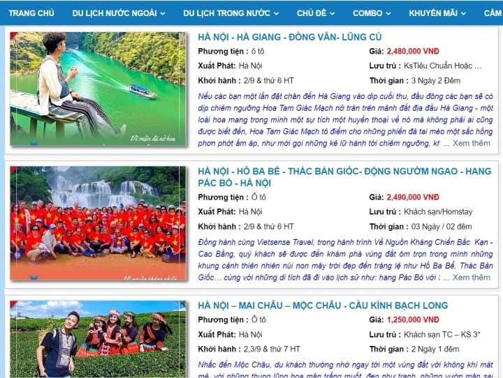 Du lịch 2/9: Rao bán rầm rộ combo giá rẻ-2