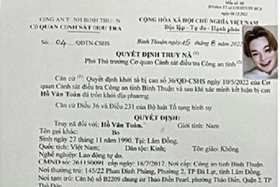 Bình Thuận truy nã đối tượng lừa đảo chiếm đoạt hơn 3,7 tỷ đồng