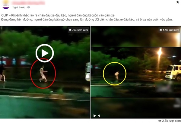 Sự thật về clip nhóm người chặn đầu xe tải trên mạng xã hội-1