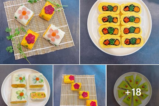 Món trứng cuộn siêu sáng tạo, đẹp độc lạ đến 