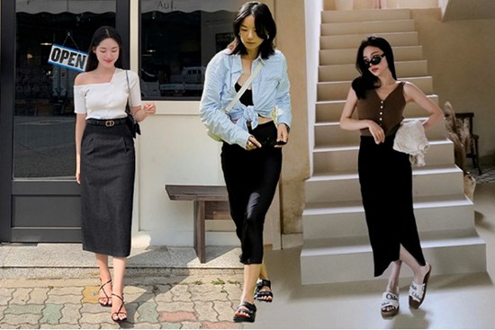 12 cách mặc chân váy đen đẹp từ đi làm tới đi chơi