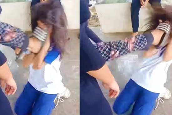 Nữ sinh lớp 6 ở Hà Nội bị xé áo, đạp vào mặt