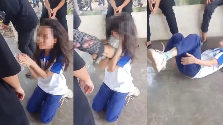 Xác minh clip nữ sinh lớp 6 ở Hà Nội bị đánh hội đồng-1
