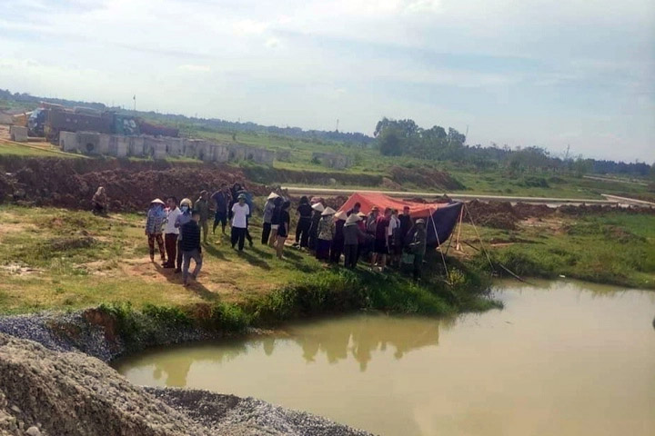 Ba học sinh chết đuối thương tâm trong hố nước công trình ở Vĩnh Phúc-1