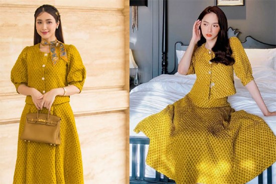Sở hữu 'guốc thần' 25 cm, Hòa Minzy không ngại diện váy dạ hội đụng hàng các nàng hậu Việt