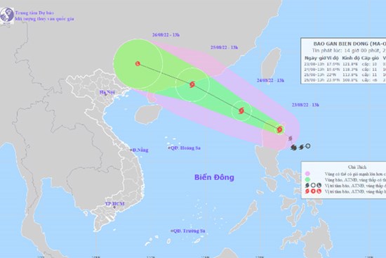 Bão Ma-on vào phía Bắc Biển Đông giật cấp 12, tiếp tục mạnh lên