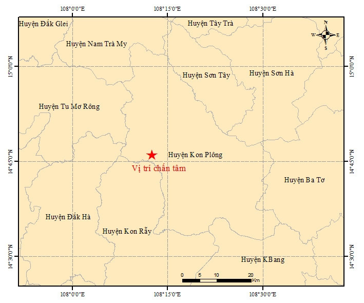 Động đất 4,7 độ richter xảy ra ở Kon Tum, Quảng Nam nhiều người tháo chạy-1