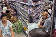 Nhiều cụ già đổ xô vào siêu thị hưởng điều hòa miễn phí tránh nóng