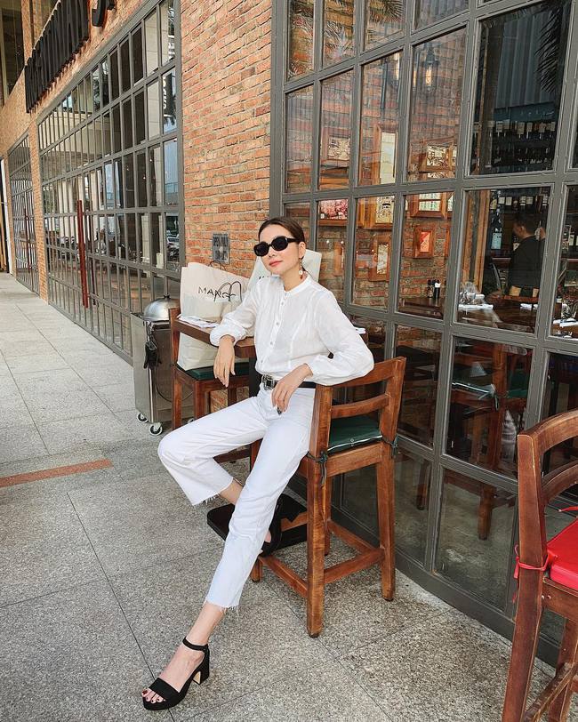 Trẻ hóa phong cách công sở không khó, các nàng hãy tham khảo 13 set đồ của sao Việt-1