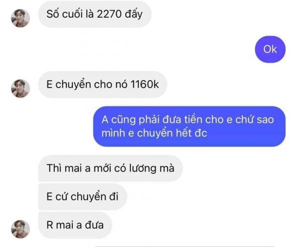 Trai đẹp bị bóc phốt đào mỏ bạn gái, 10 nghìn gửi xe đến 20 nghìn bánh bao cũng không tha-18