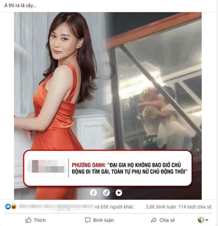 Phương Oanh bị đào lại phát ngôn chuyện chân dài - đại gia: Họ không chủ động mà phụ nữ tự tìm đến-2