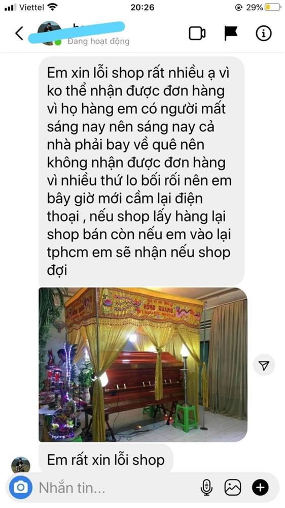 Khách bịa chuyện gia đình có tang để bùng hàng, chủ shop có phản hồi cao tay-1