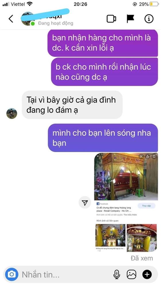 Khách bịa chuyện gia đình có tang để bùng hàng, chủ shop có phản hồi cao tay-2