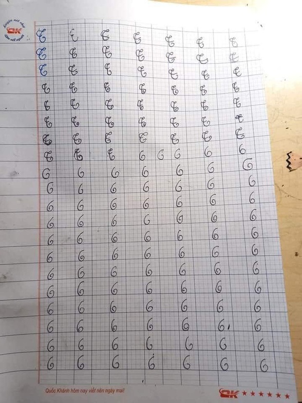 Nhức cái đầu với màn khoe chữ của con chuẩn bị vào lớp 1-1