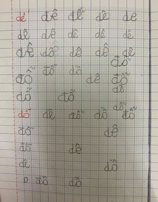 Nhức cái đầu với màn khoe chữ của con chuẩn bị vào lớp 1-5