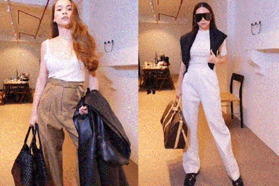 Hồ Ngọc Hà khoe trình mix đồ ra sân bay cực chất