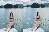 Bạn gái Đoàn Văn Hậu diện bikini thả dáng trên du thuyền