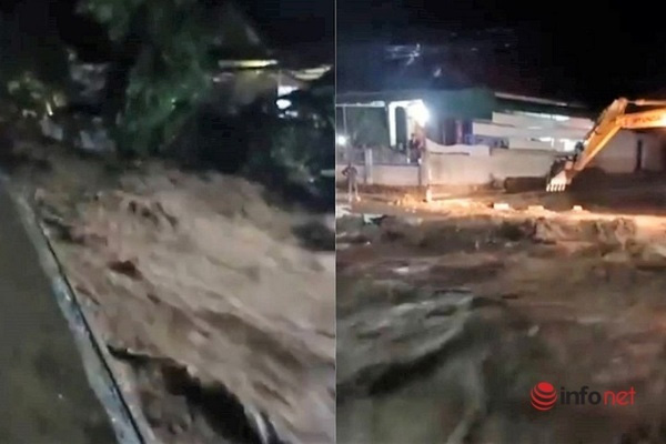 Nước lũ cuồn cuộn như thác ở Nghệ An, nhiều nhà dân bị ảnh hưởng nặng-1