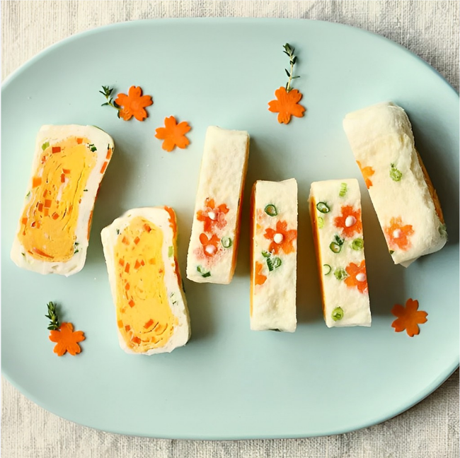 Cách làm trứng cuộn rau củ đơn giản đẹp mắt-11