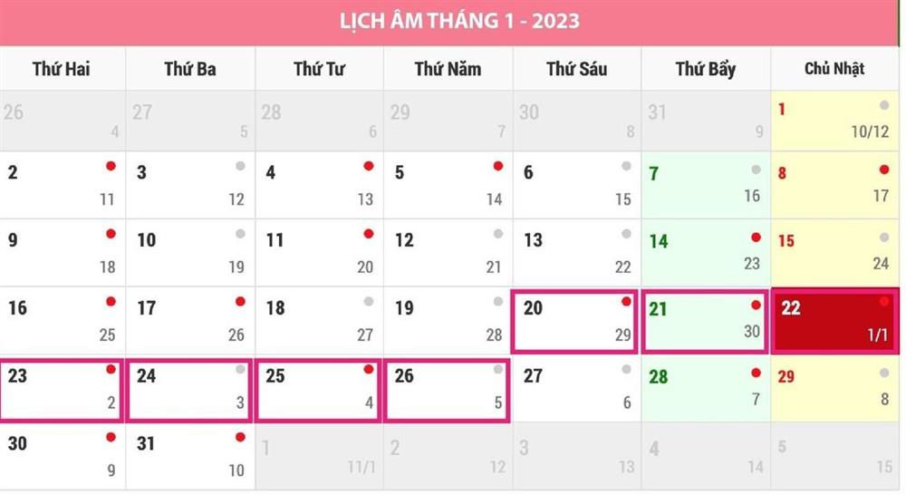 Bộ Nội vụ thống nhất phương án nghỉ Tết Nguyên đán 7 ngày-1