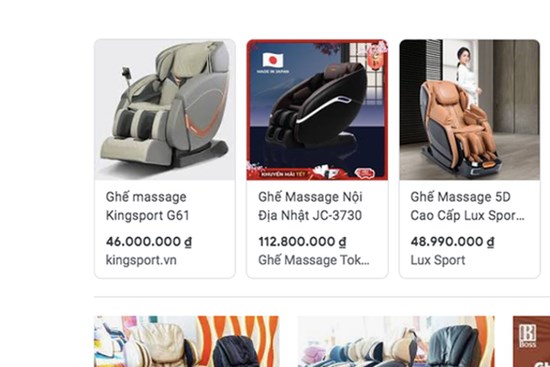 Ghế massage Trung Quốc loạn giá, Bộ Tài chính nói gì?