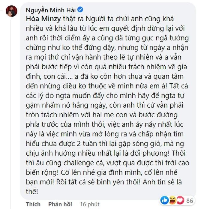 Dân mạng ném đá thiếu gia Minh Hải vì lên tiếng chỉ để bảo vệ bồ mới thay vì mẹ con Hòa Minzy?-2