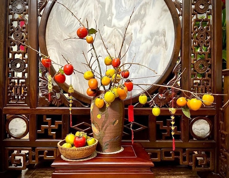 Cành hồng nguyên quả hút khách Hà thành, chị em mua về cắm, vừa ngắm vừa ăn dần-2