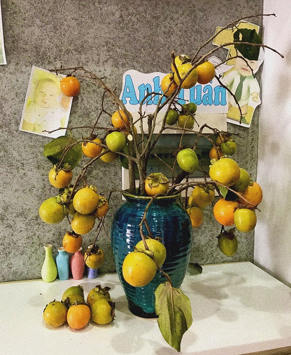 Cành hồng nguyên quả hút khách Hà thành, chị em mua về cắm, vừa ngắm vừa ăn dần-5