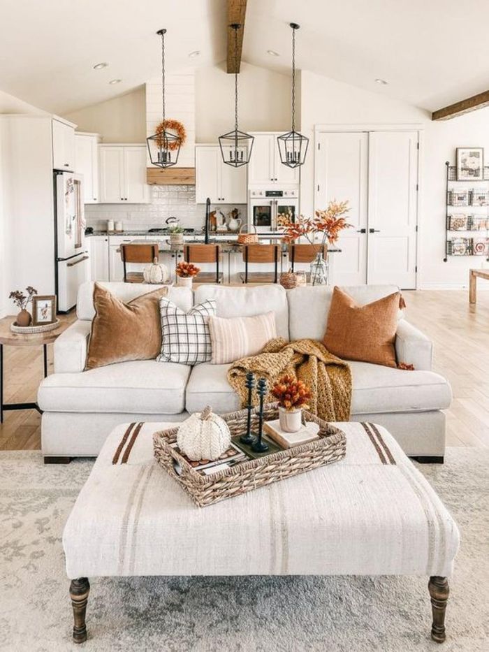 Những ý tưởng trang trí phòng khách tuyệt đẹp vào mùa thu-1