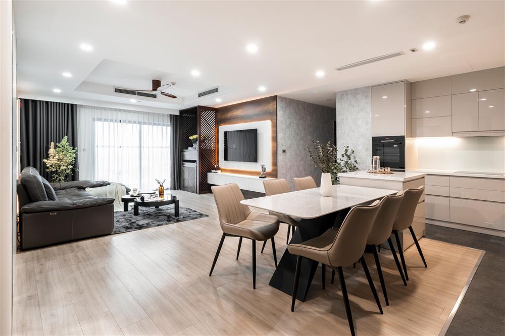 Căn hộ tối giản nhưng vẫn hiện đại và sang trọng, cho cảm giác thông thoáng mà không kém phần trẻ trung, tinh tế-2